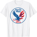 Vote Harris Walz Obviously FUNNY Bald Eagle American Flag