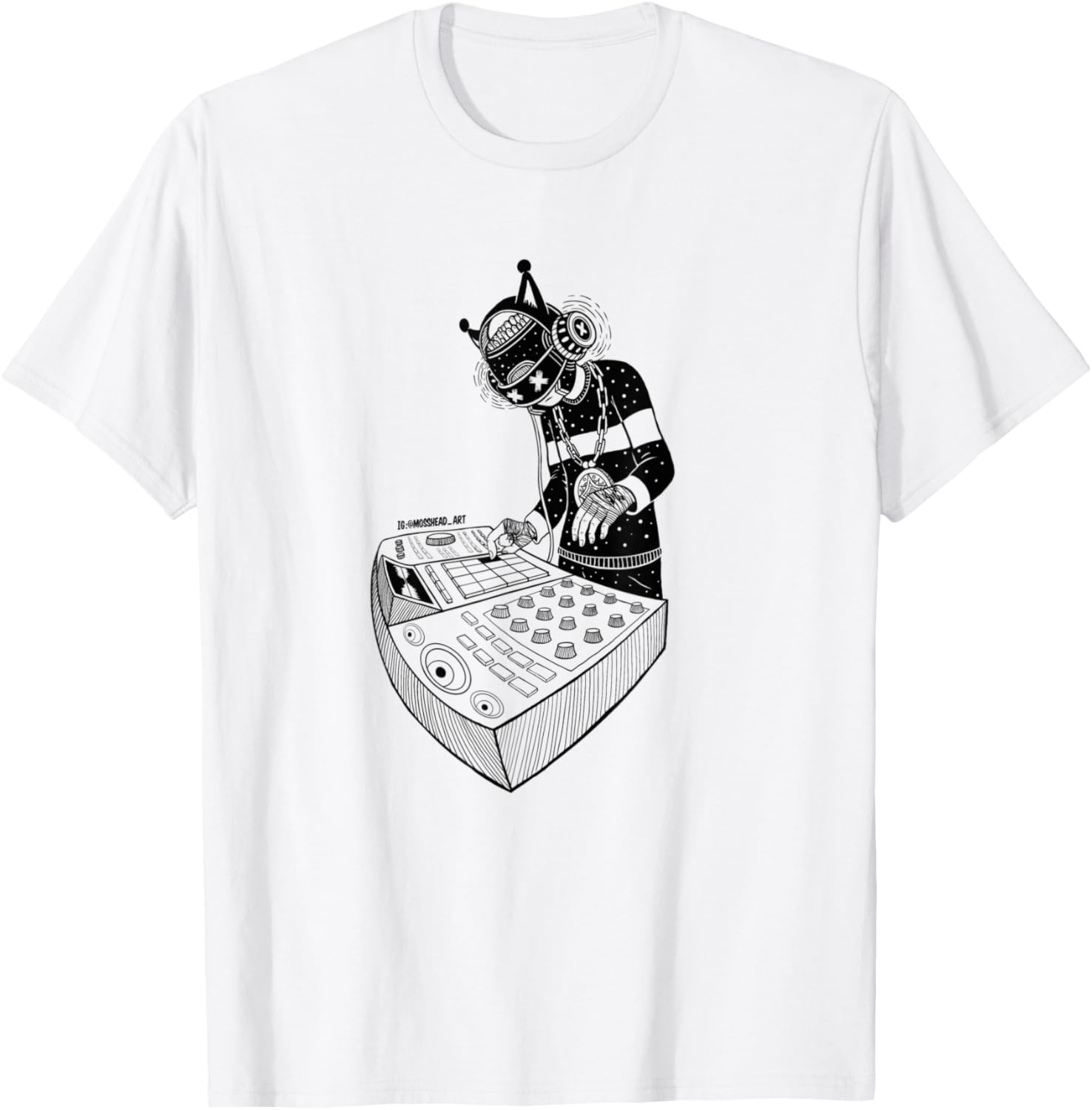 Electronic Dance Music Beat Maker and DJ Wearing Headphones