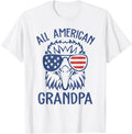 Mens All American Grandpa Patriotic Eagle USA Flag Sunglasses