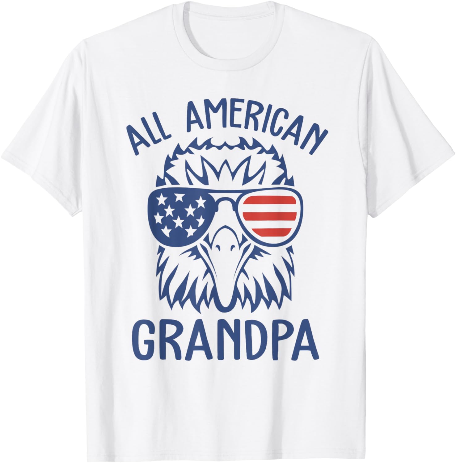 Mens All American Grandpa Patriotic Eagle USA Flag Sunglasses