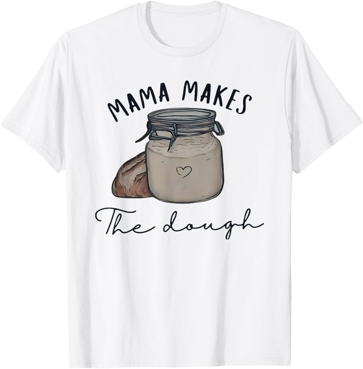 Mama makes the dough Sour dough bread Homemade mom