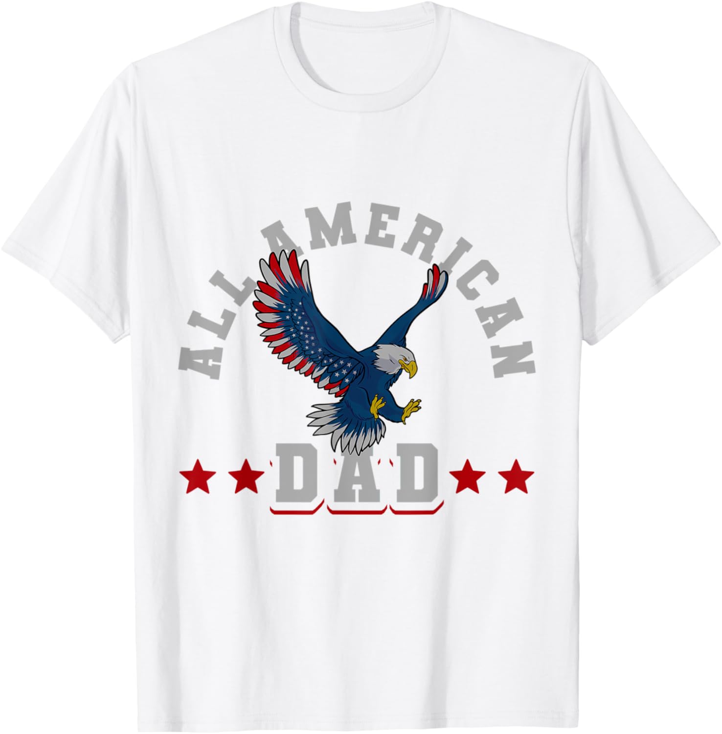 All American Dad 4th of July Bald Eagle USA Flag