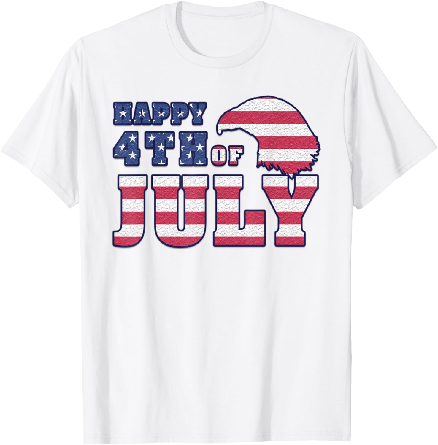 Happy 4th of July Eagle American Flag