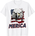USA American Flag Patriotic Eagle 4th of July T-Shirt for Women Men