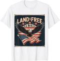 Land of the Free American Flag Eagle Patriotic