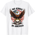 No Kings In America Patriotic American Flag Bald Eagle