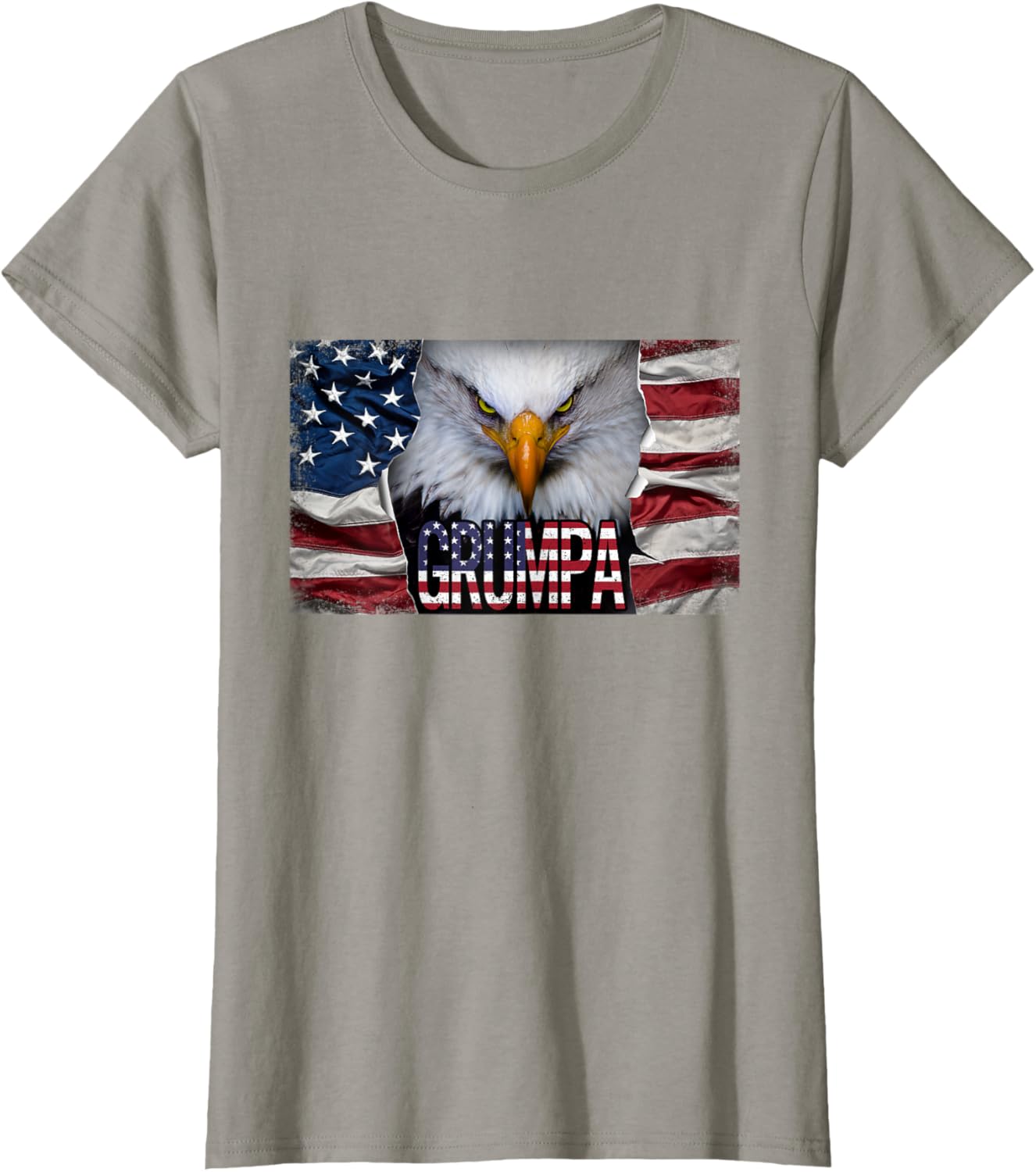 Womens Grumpa Eagle Shirt, American Bald Eagle Eyes