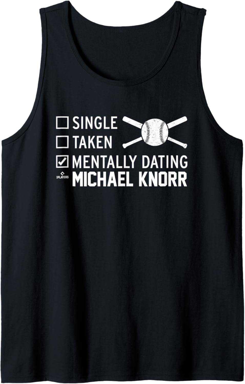 Mentally Dating Michael Knorr Prospect Baseball Fan Gear Tank Top