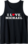 I Love Michael Matching Girlfriend & Boyfriend Michael Name Tank Top
