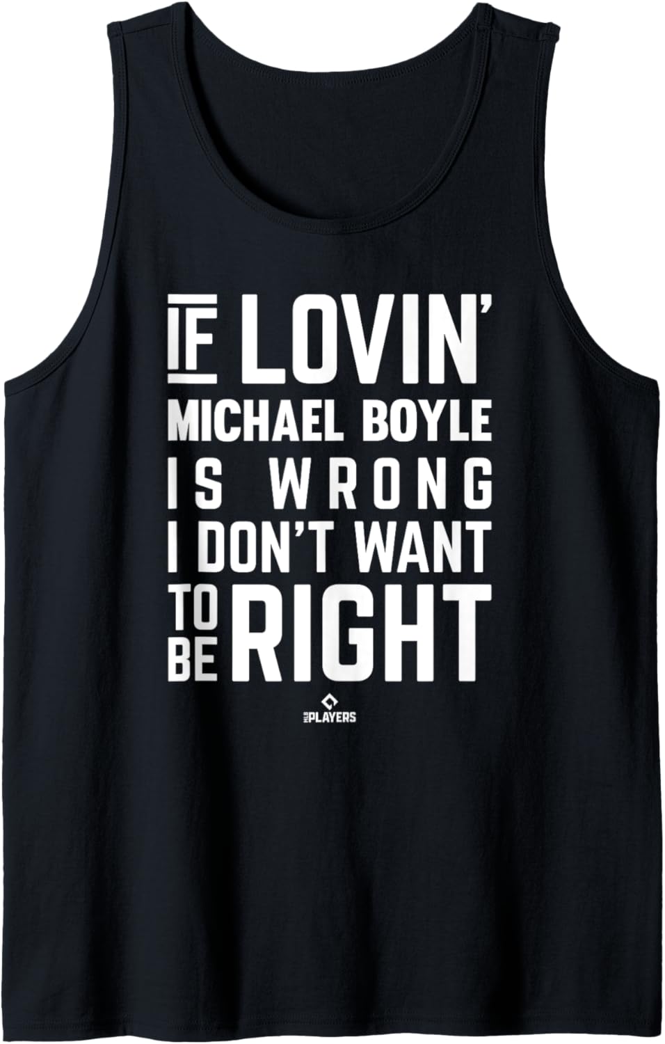 If Loving Michael Boyle Prospect Baseball Fan Gear Tank Top