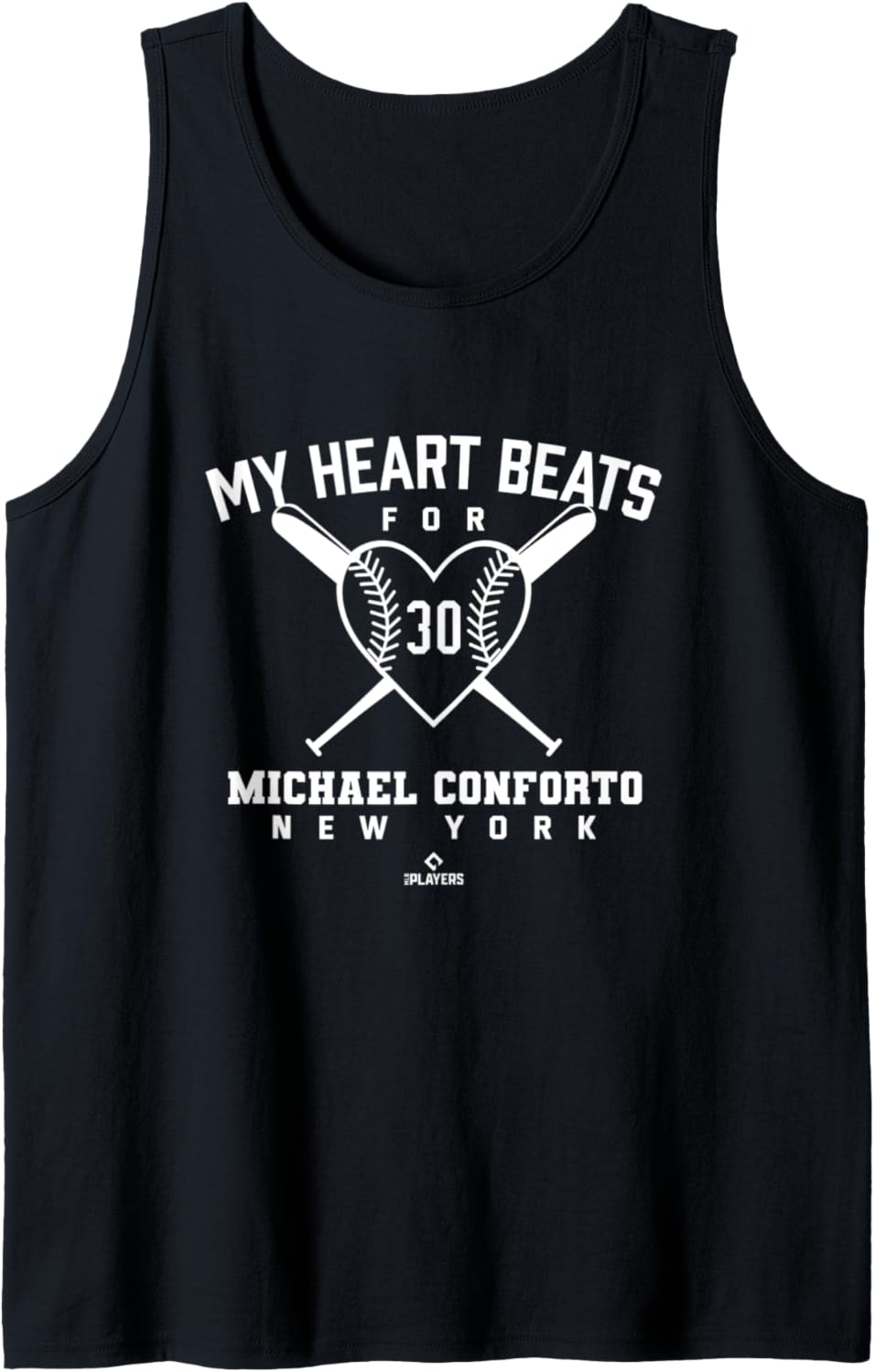 My Heart Beats for Michael Conforto Baseball Valentines Day Tank Top