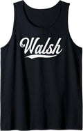 Distressed Script Michael Walsh Prospect Baseball Fan Gear Tank Top