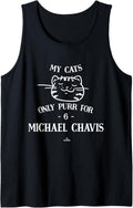 Cat Lovers for Michael Chavis Washington MLBPA Tank Top