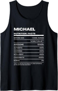 Michael Nutrition Facts Name Funny Tank Top