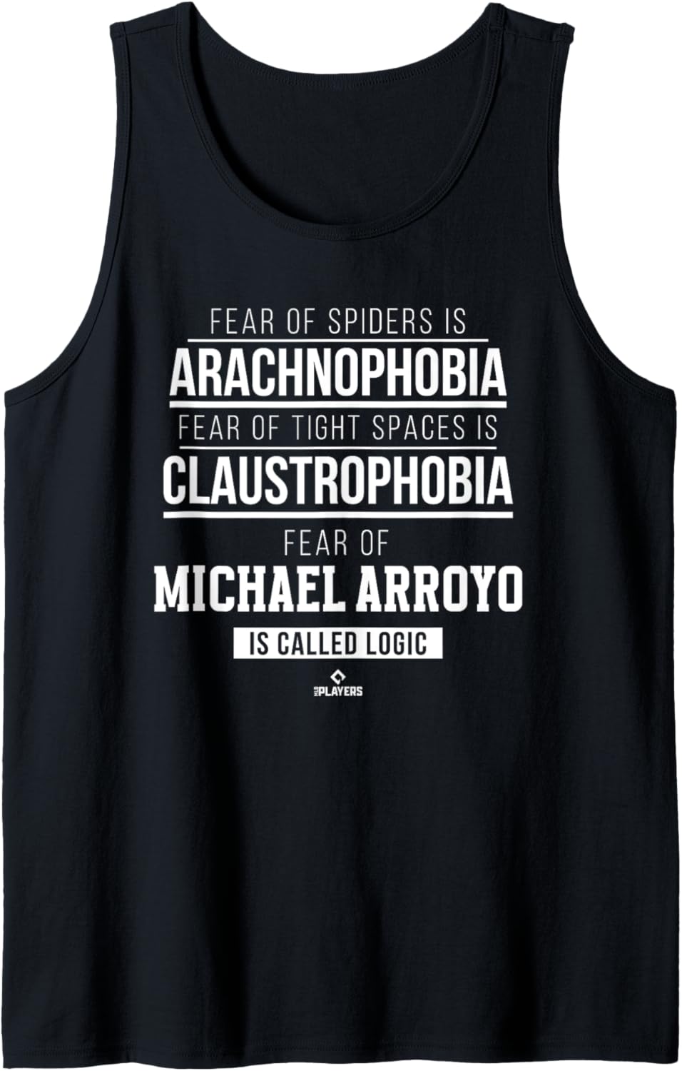 Fear of Michael Arroyo Prospect Baseball Fan Gear Tank Top