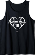 Baseball Heart Number Michael Grove Los Angeles MLBPA Tank Top