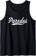 Distressed Script Michael Paredes Prospect Baseball Fan Gear Tank Top