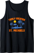 Family Vacation 2021 St Michaels Summer Maryland Tropical Tank Top