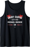 Cupid Let's Do Michael Rucker Funny Valentines Baseball Tank Top