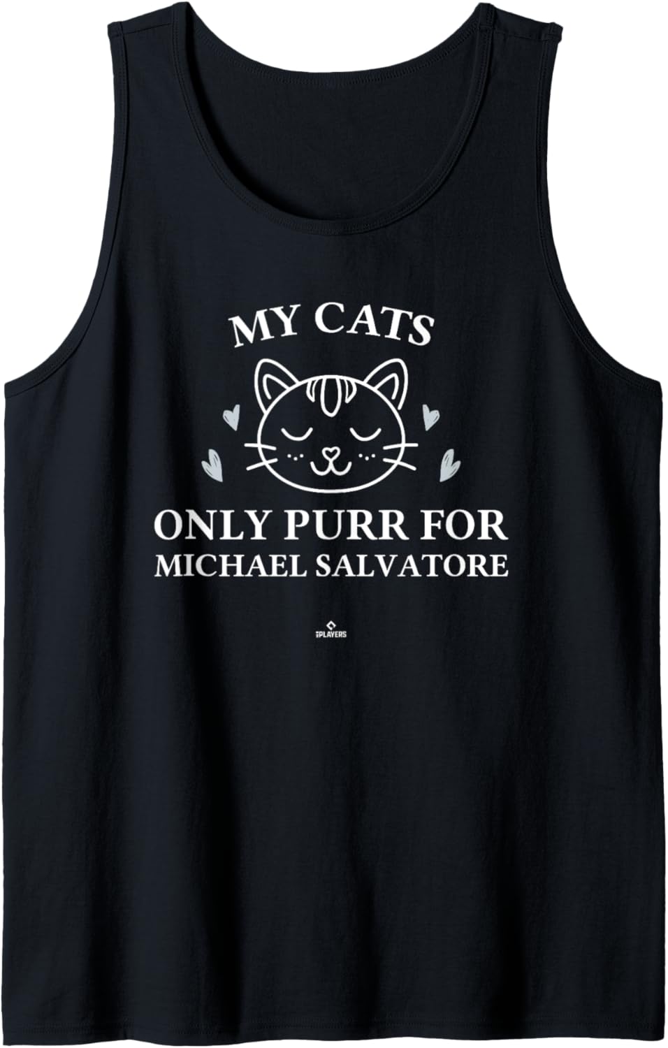 Cat Lovers for Michael Salvatore Prospect Baseball Fan Gear Tank Top
