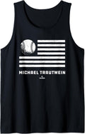 Flag Stripes Michael Trautwein Prospect Baseball Fan Gear Tank Top