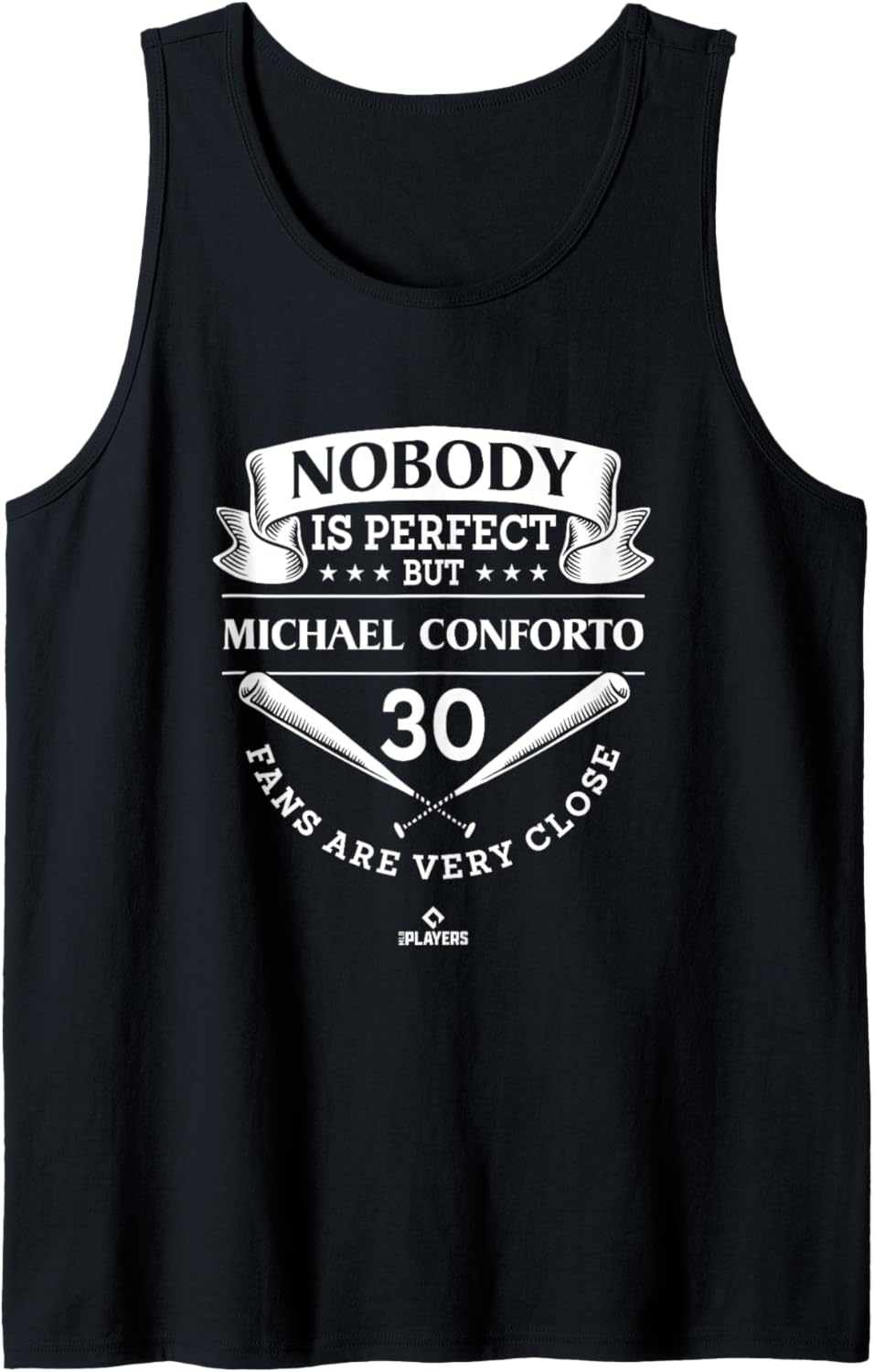 Nobody Is Perfect Michael Conforto Funny Baseball Player Tank Top