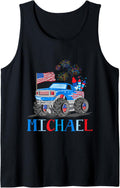 Best 4th of July Flag USA Name Michael Tank Top