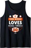 This Nurse Loves Michael Conforto New York Baseball Player Tank Top