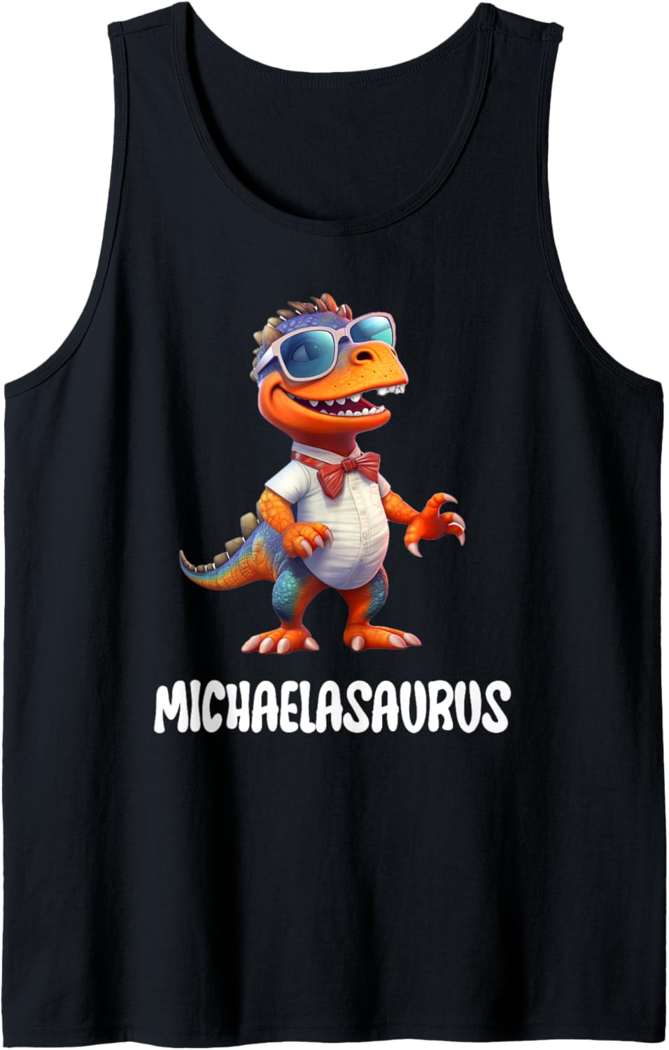 Michaelasaurus Dinosaur Design for Michael Tank Top