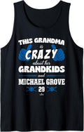 Grandma Crazy for Michael Grove Los Angeles Baseball MLBPA Tank Top