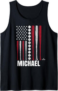 Baseball American Flag Michael Turconi Prospect Baseball Fan Tank Top