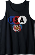Eagle American Flag USA T-Shirt Funny Patriotic 4th of July Tank Top