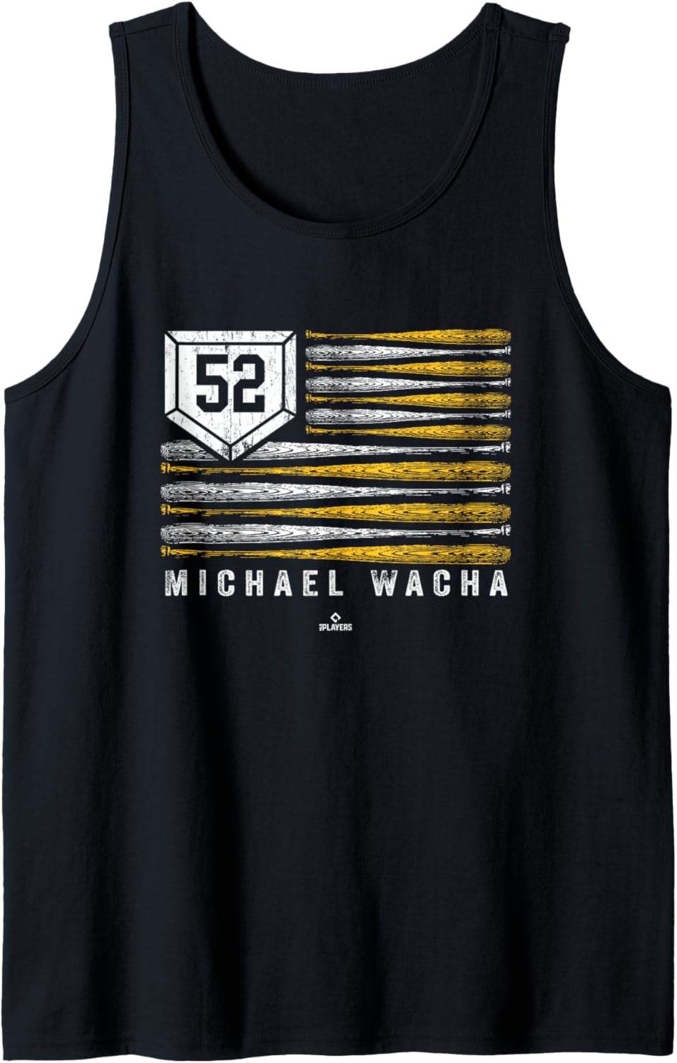 Vintage US Flag Baseball Stripes Michael Wacha MLBPA Tank Top