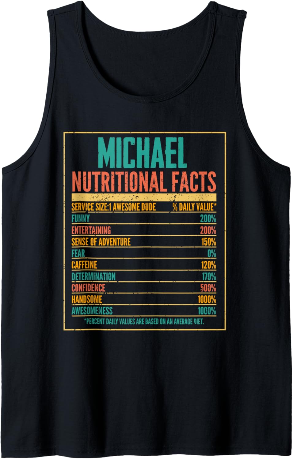 Michael Nutritiona Facts Tank Top