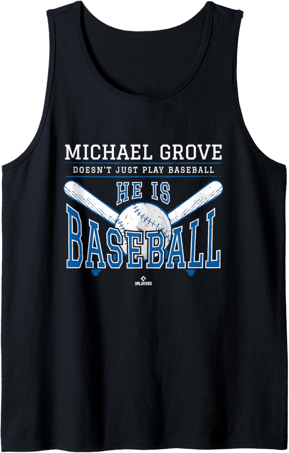 He is Baseball Michael Grove Los Angeles Baseball MLBPA Tank Top