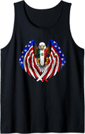 Mexican American Mexico USA Flag Eagle TShirt Tank Top