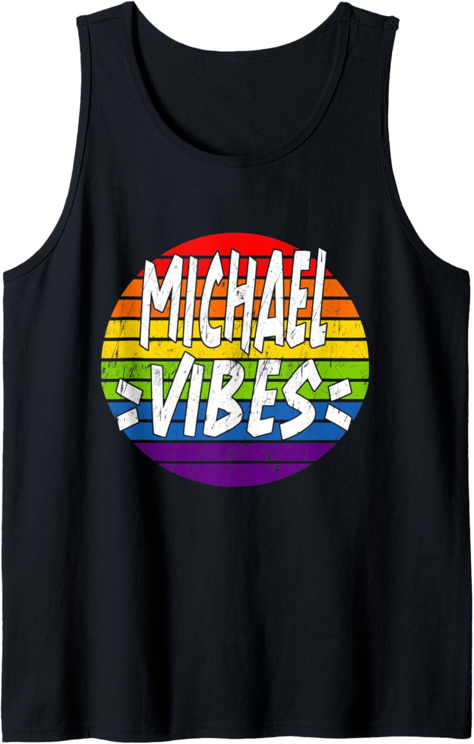 Michael Vibes Matching Squad Family Reunion Last Name Tank Top