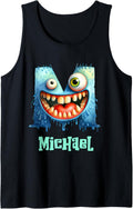 Rainbow Monster Michael Halloween Letter Boys Name Tank Top