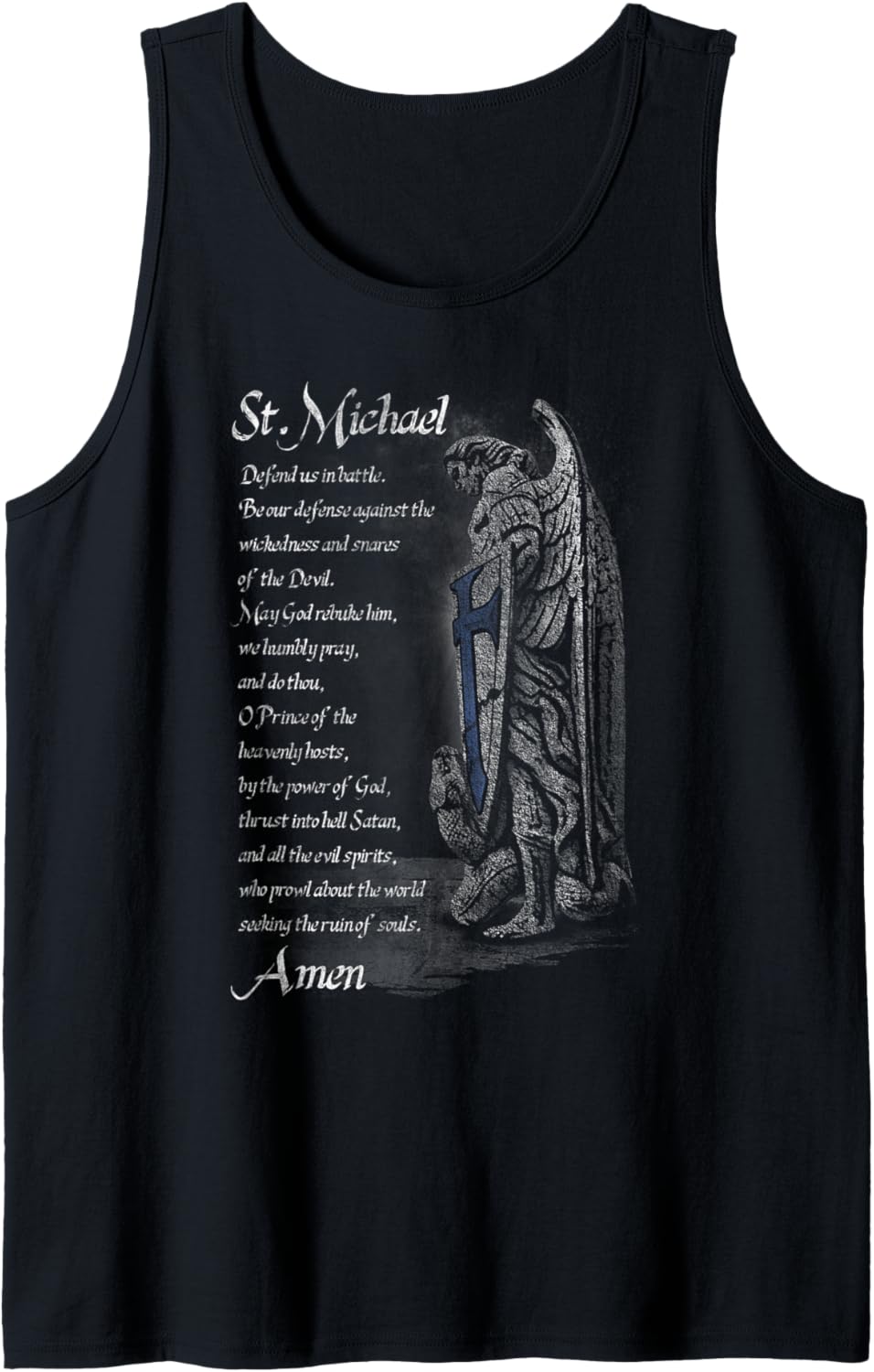Thin Blue Line - St Michael Tank Top