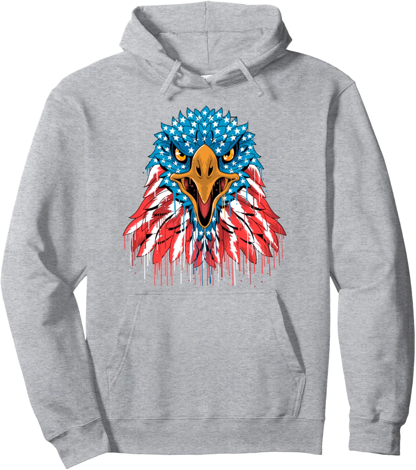 Patriotic Eagle Shirt 4th of July USA American Flag T-shirt Pullover Hoodie