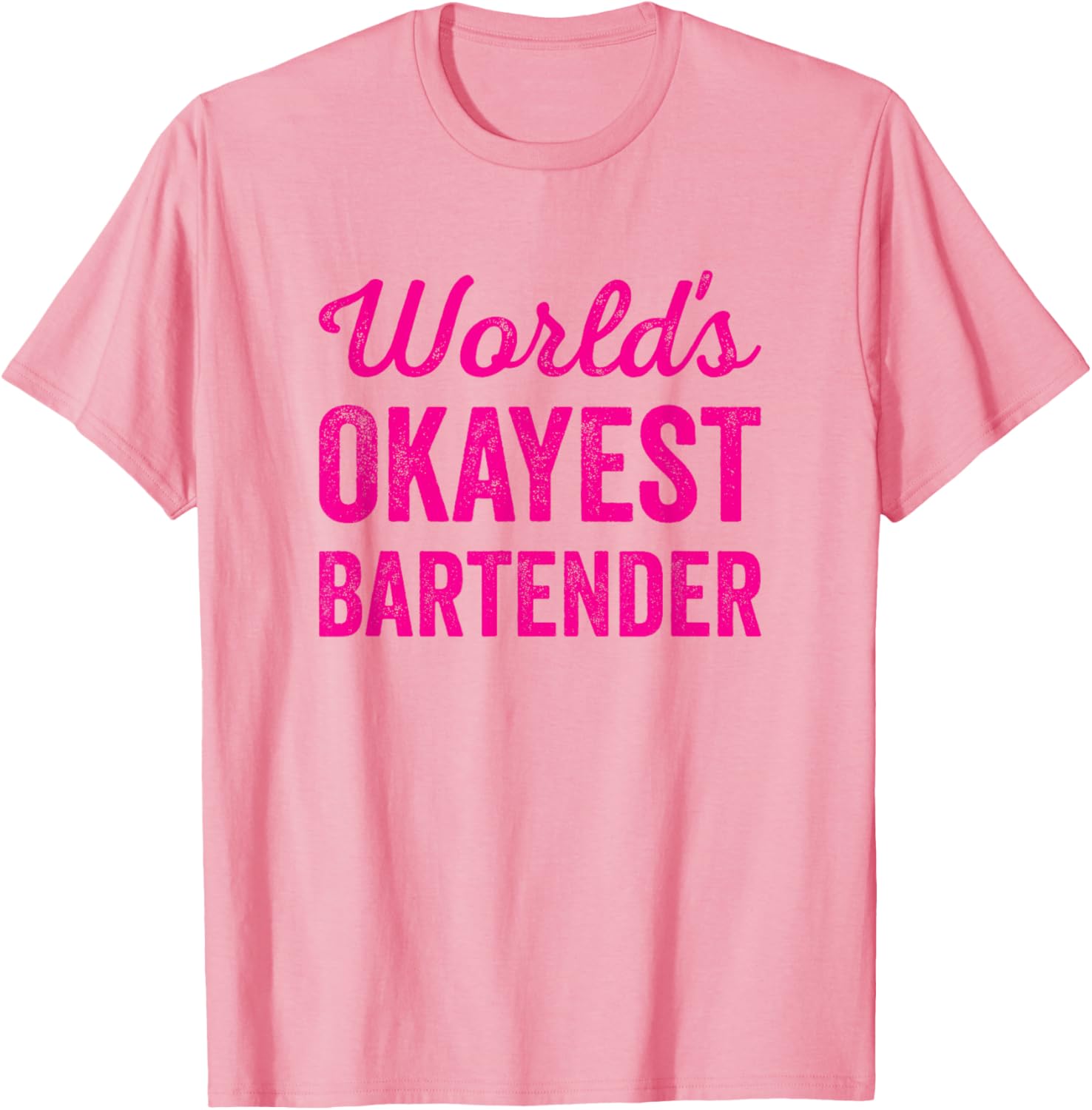Worlds Okayest Bartender Funny Sarcastic Best Cocktail Maker
