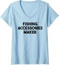 Womens Fishing Accessories Maker V-Neck