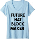 Womens Future Hat Block Maker V-Neck