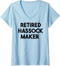 Womens Retired Hassock Maker V-Neck