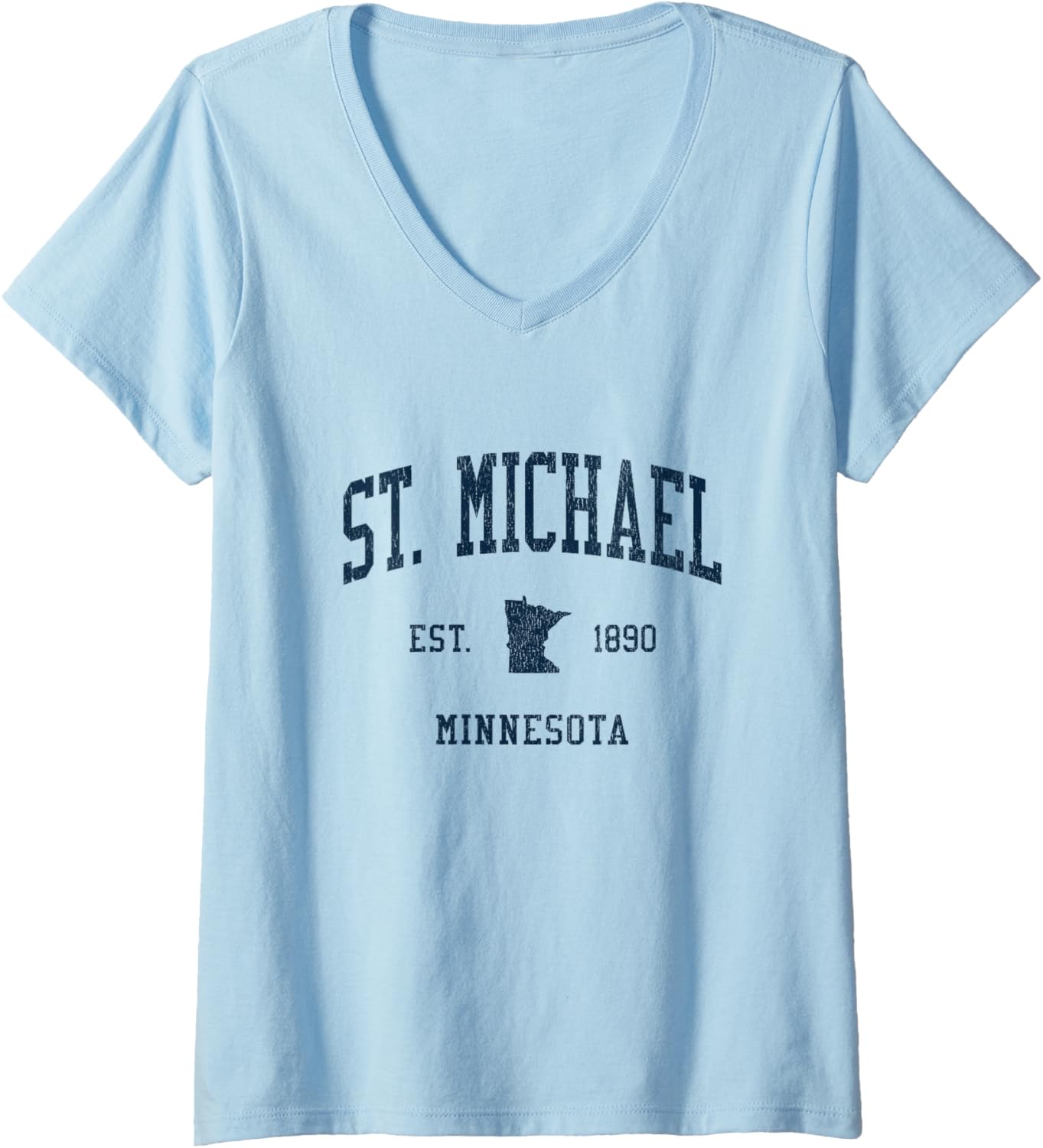 Womens St. Michael MN Vintage Athletic Sports JSN1 V-Neck