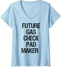 Womens Future Gas Check Pad Maker V-Neck