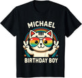 Kids Name Michael Birthday Boy Cat
