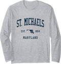 St. Michaels MD Vintage Athletic Sports JSN1 Long Sleeve