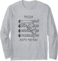 Pizza Maker and Musician Funny Saying Long Sleeve