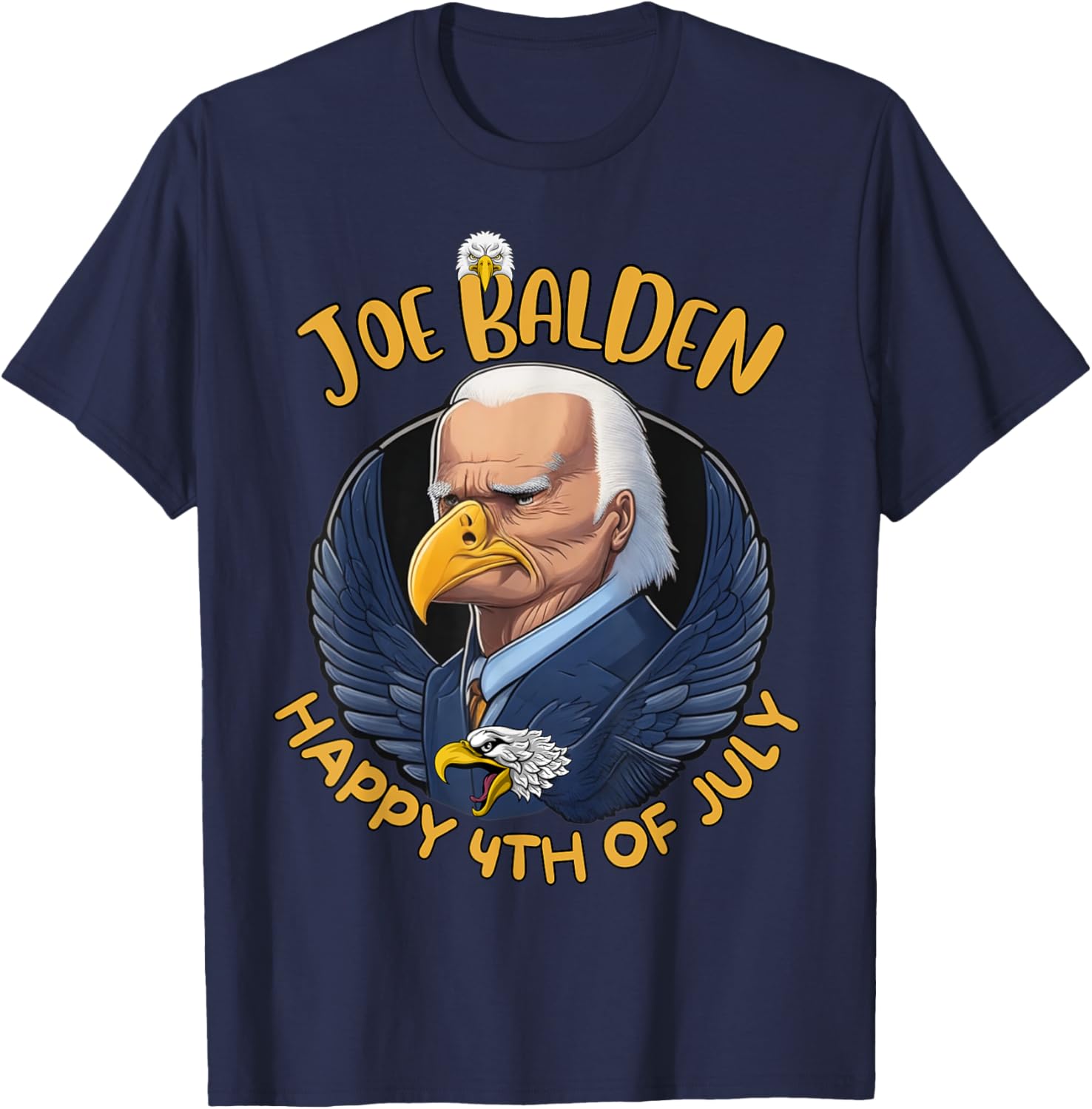 Funny Joe Balden happy 4th of July American Bald Eagle Women Kids Men